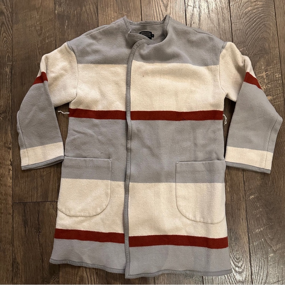 Pendleton Wool‎ Striped Blanket Coat Jacket Parka Women's Extra Large XL